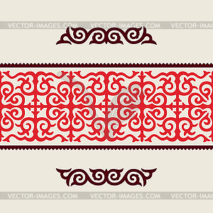 Traditional ornament of middle Asia - vector image