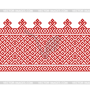 Russian old embroidery and pattern - vector clipart