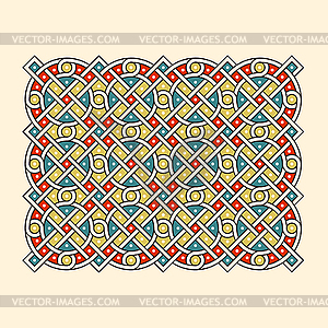 Antique Russian ornament for decorating church books - vector clipart