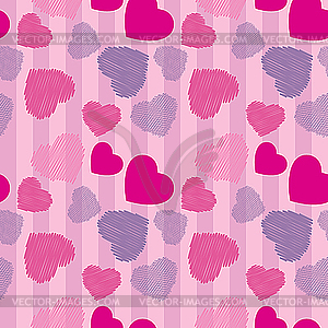 Seamless valentine background - vector clip art