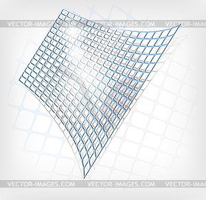 Abstract blue grid - vector image