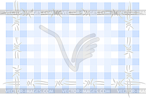 Barbed wire background - vector clip art