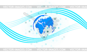 Globe - stock vector clipart
