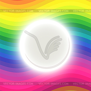 Rainbow card - vector clip art