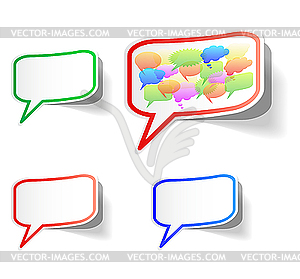 General thought - stickers - vector image