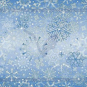 Christmas snowfall (seamless) - vector image