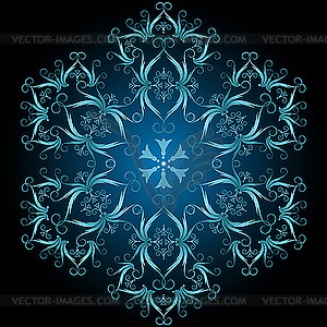 Decorative snowflake - vector clipart