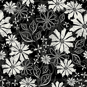 Gentle floral pattern - vector image