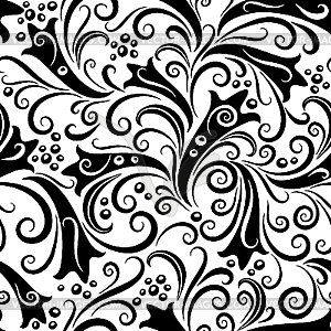 Seamless floral pattern  - vector clipart