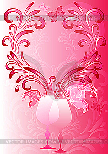 Розовый Валентина кадр - изображение в векторном формате