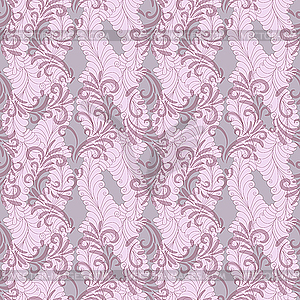 Seamless pink floral pattern - vector clip art