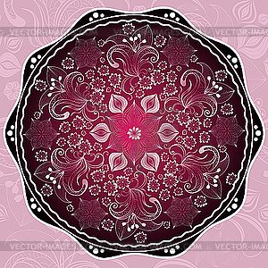 Purple round design - vector EPS clipart