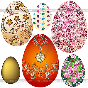 Set Easter`s eggs - vector image