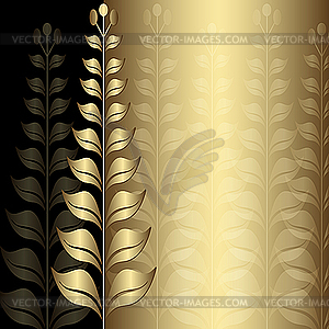 Vintage gold elegance frame - vector image