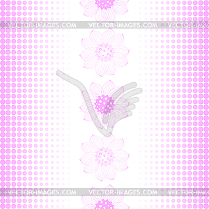 Repeating pink-white pattern - royalty-free vector clipart