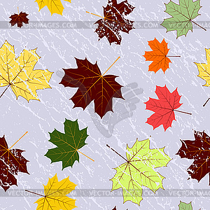 Autumn seamless grunge pattern () - vector image