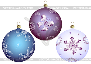 Set Christmas`s balls - vector image