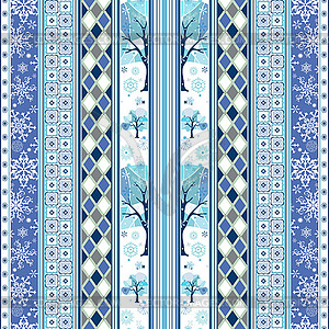 Repeating striped christmas wallpaper - vector clip art