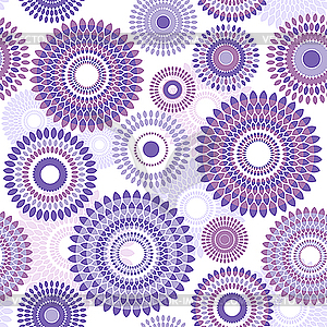 Seamless flower pattern - vector image