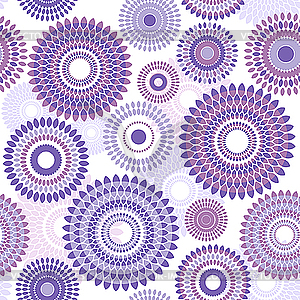 Seamless flower pattern - vector image