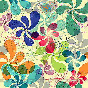 Seamless floral pattern - vector clip art