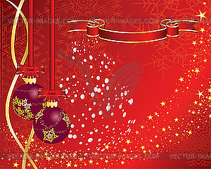 Christmas balls - vector image