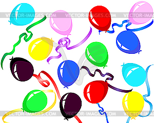 Воздушные шары - векторный клипарт