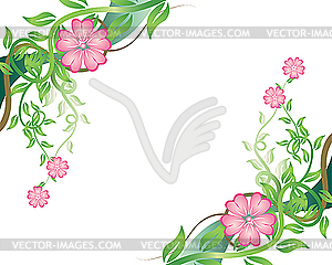 Flower frame - vector clipart