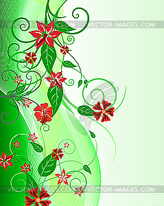 Floral background - vector clipart