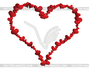Heart frame - vector image