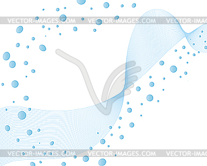 Water waves - vector image