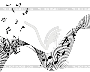 Musical stuff background - vector clipart