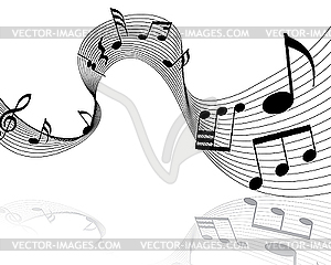 Musical music notes - vector image