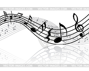 Musical music notes - vector clip art