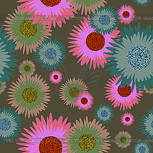 Floral seamless background - vector image