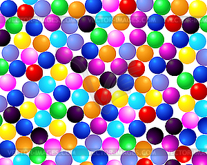 Красочные шоколадные шарики - иллюстрация в векторном формате