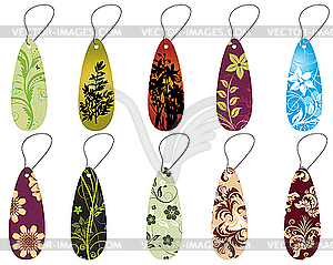 Bookmarks set - vector clip art