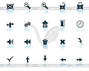 Set of gothic icons - vector clip art