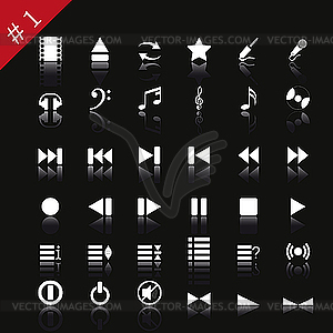 Icon set - vector clipart / vector image