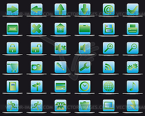 Icons set - vector clipart