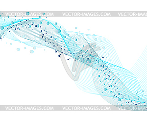 Фон из пузырьков воды - векторное изображение клипарта
