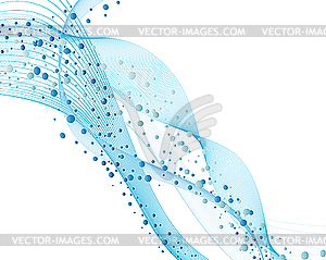 Фон из пузырьков воды - графика в векторе