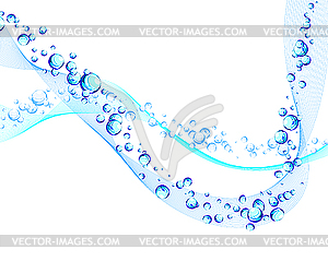 Background of water bubbles - stock vector clipart