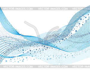 Background of water bubbles - vector image