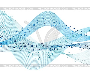 Background of water bubbles - vector image