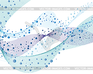 Background of water bubbles - vector image