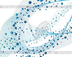 Background of water bubbles - vector image
