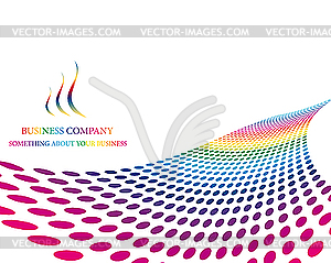 Simple abstract design - color vector clipart