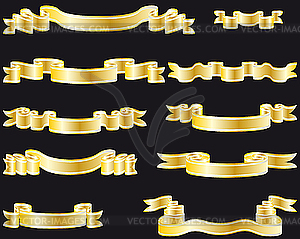 Tapes set - color vector clipart