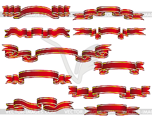 Tapes set - color vector clipart